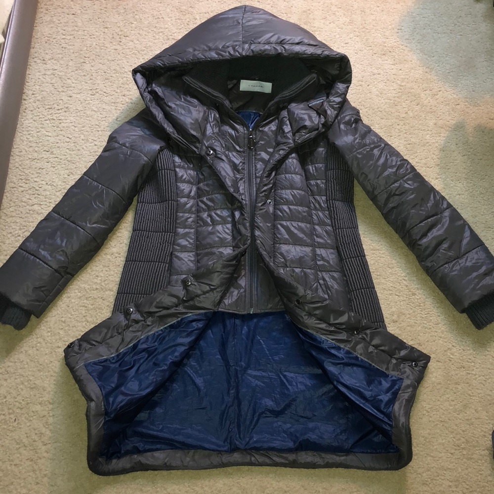 T Tahari puffer coat